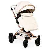 Yoyko Spin 360 Derece Dönebilen Bebek Arabası Beyaz Rose Kasa